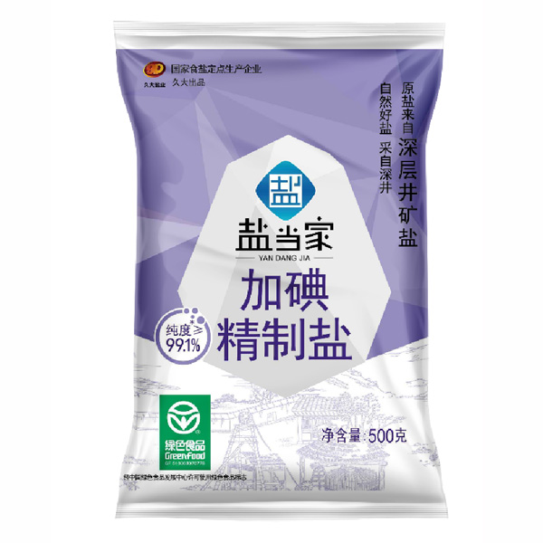 加碘精制鹽（500g）
